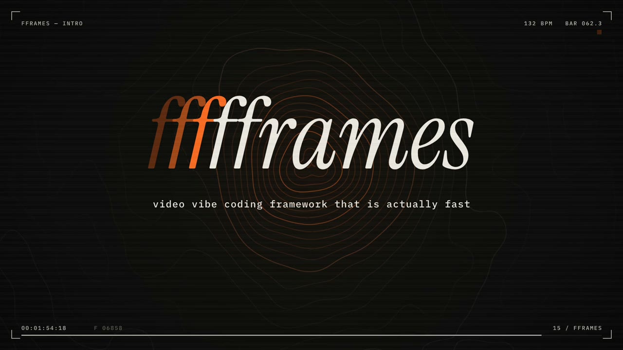 fframes 发布视频的一帧，128 秒的发布视频全部由 fframes 渲染